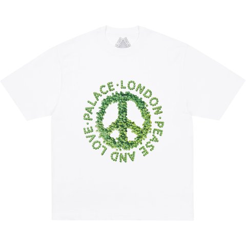 Palace PEASE AND LOVE T-SHIRT WHITE - $48.00
