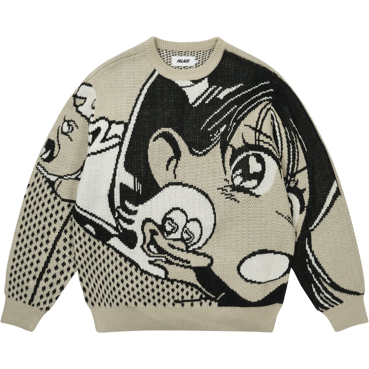 Palace REAR VIEW KNIT GREY (Winter 2025) - €188.00