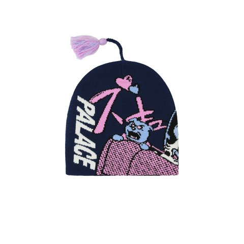 Palace REAR VIEW NEIN CUFF BEANIE NAVY - Colorway