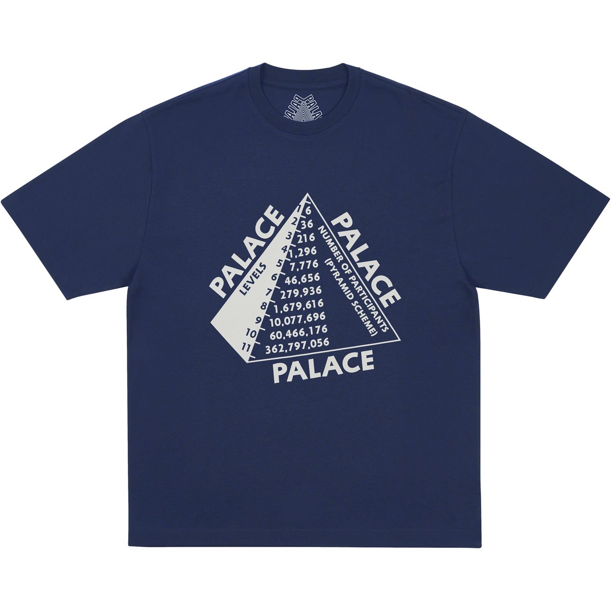 Palace SCHEME T-SHIRT NAVY (Winter 2025) - $48.00