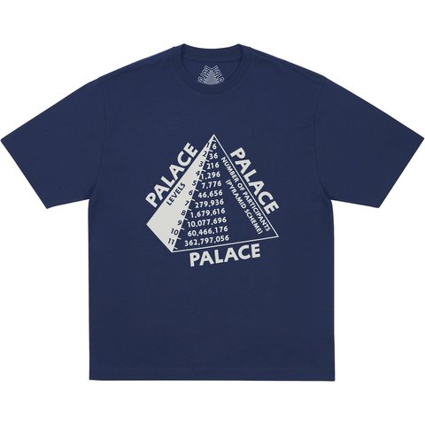 Palace SCHEME T-SHIRT NAVY - $48.00