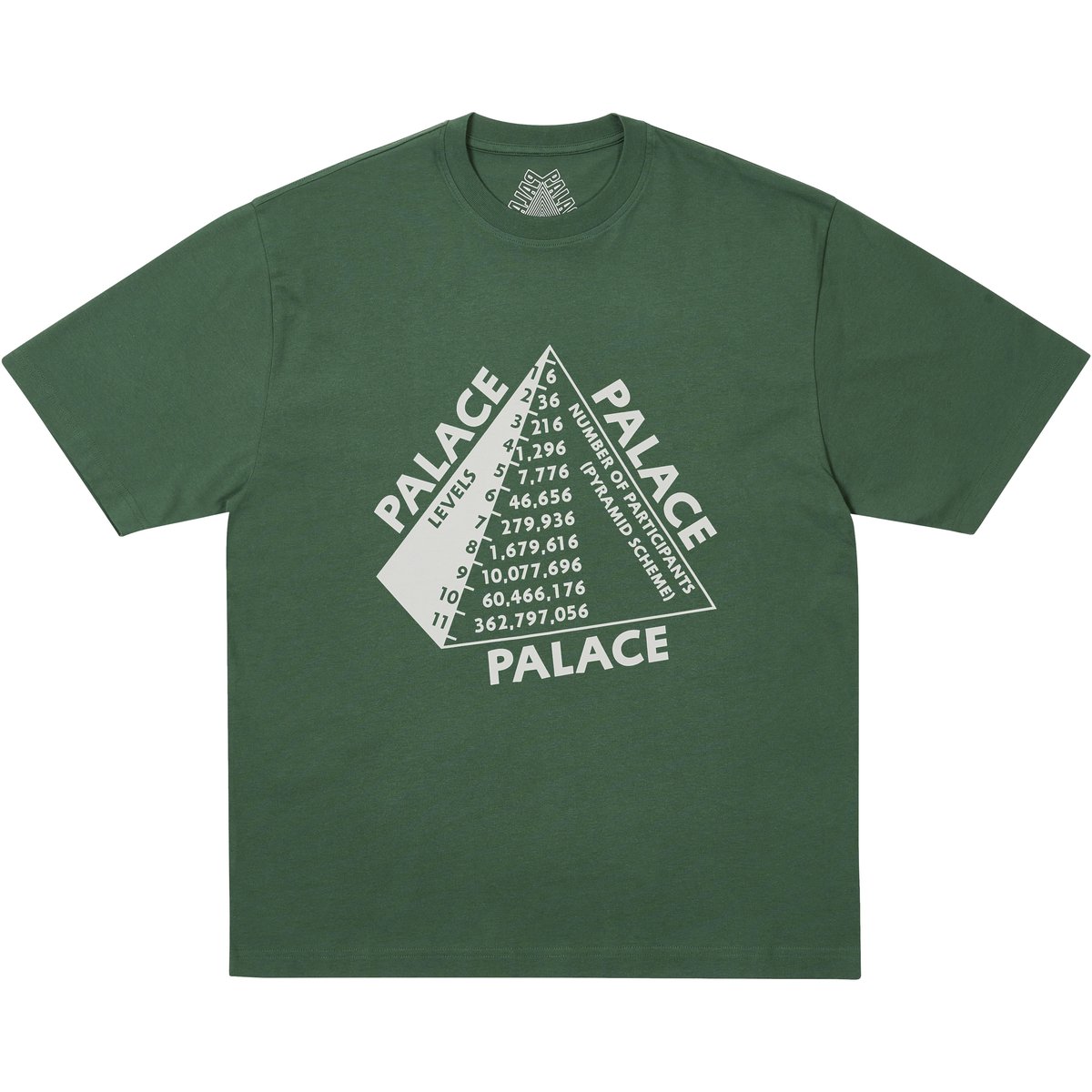 Palace SCHEME T-SHIRT RACEY GREEN (Winter 2025) - $48.00