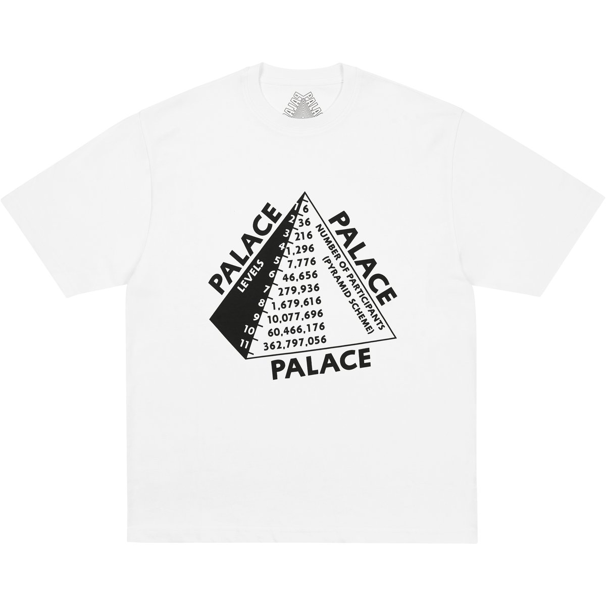 Palace SCHEME T-SHIRT WHITE (Winter 2025) - $48.00