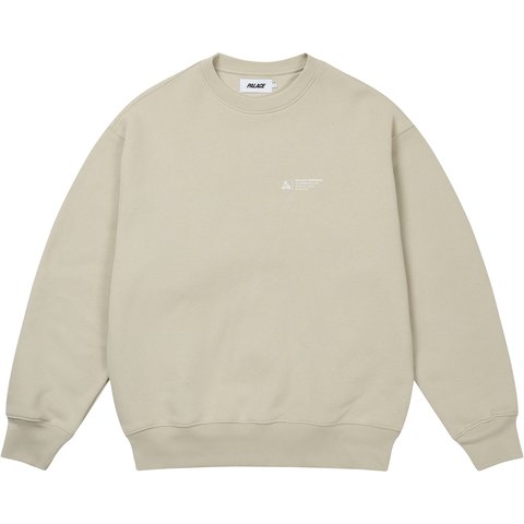 Palace SHOP LOCATOR CREW STONEY GREY - €128.00
