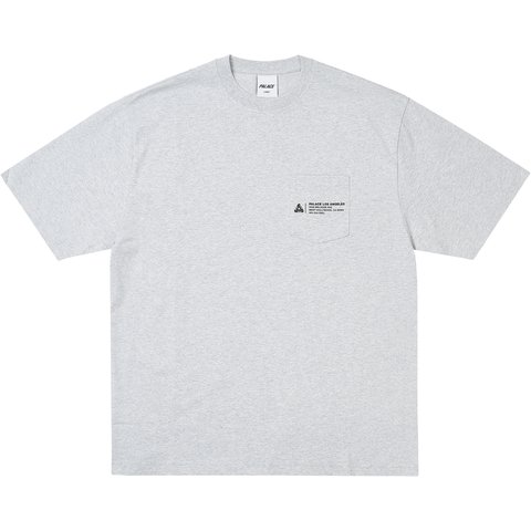 Palace SHOP LOCATOR POCKET T-SHIRT LOS ANGELES GREY MARL - €68.00