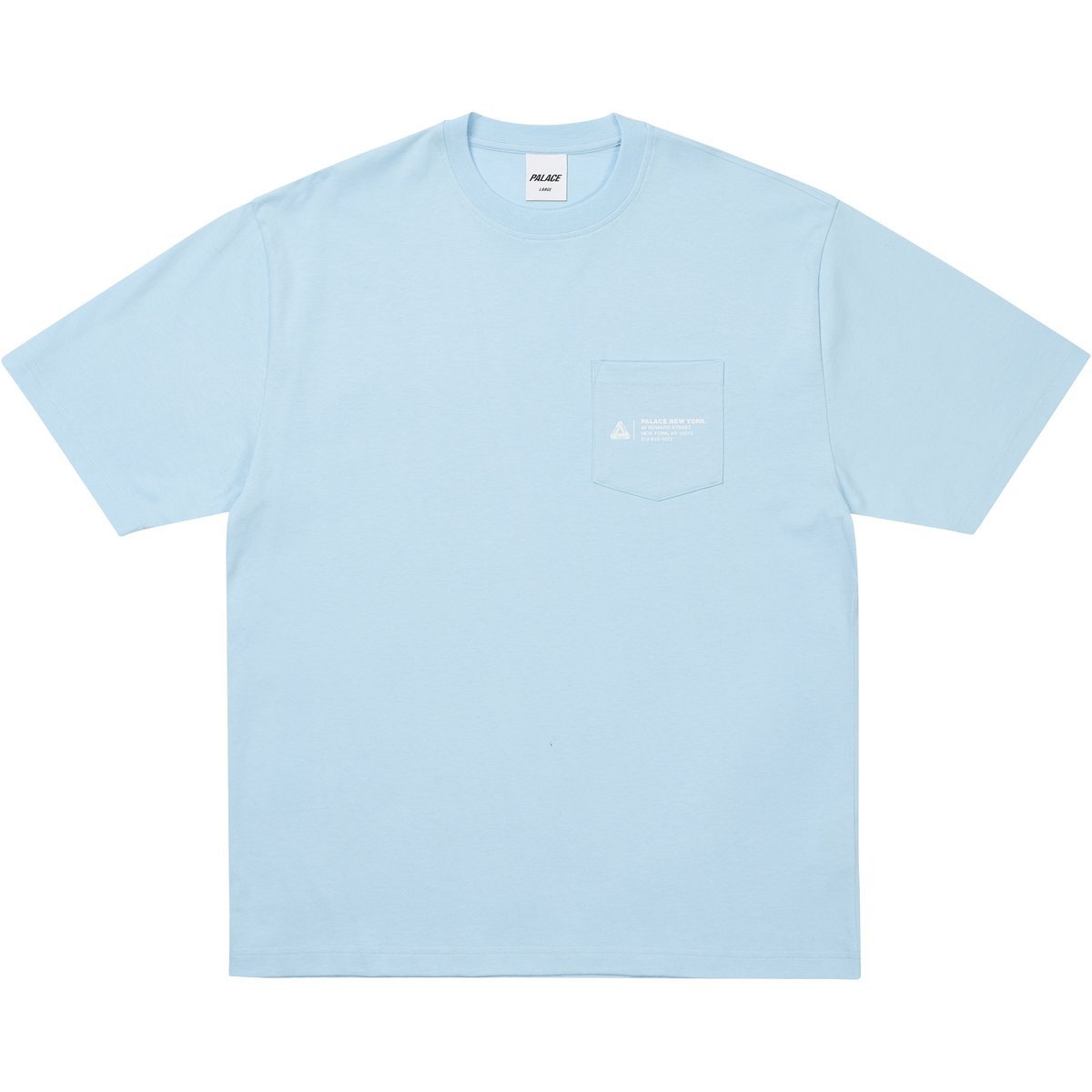 Palace SHOP LOCATOR POCKET T-SHIRT NEW YORK OCEAN BLUE (Winter 2025) - €68.00