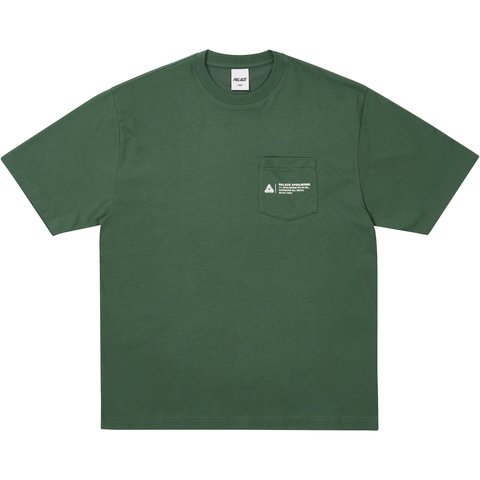 Palace SHOP LOCATOR POCKET T-SHIRT APGUJEONG RACEY GREEN - €68.00