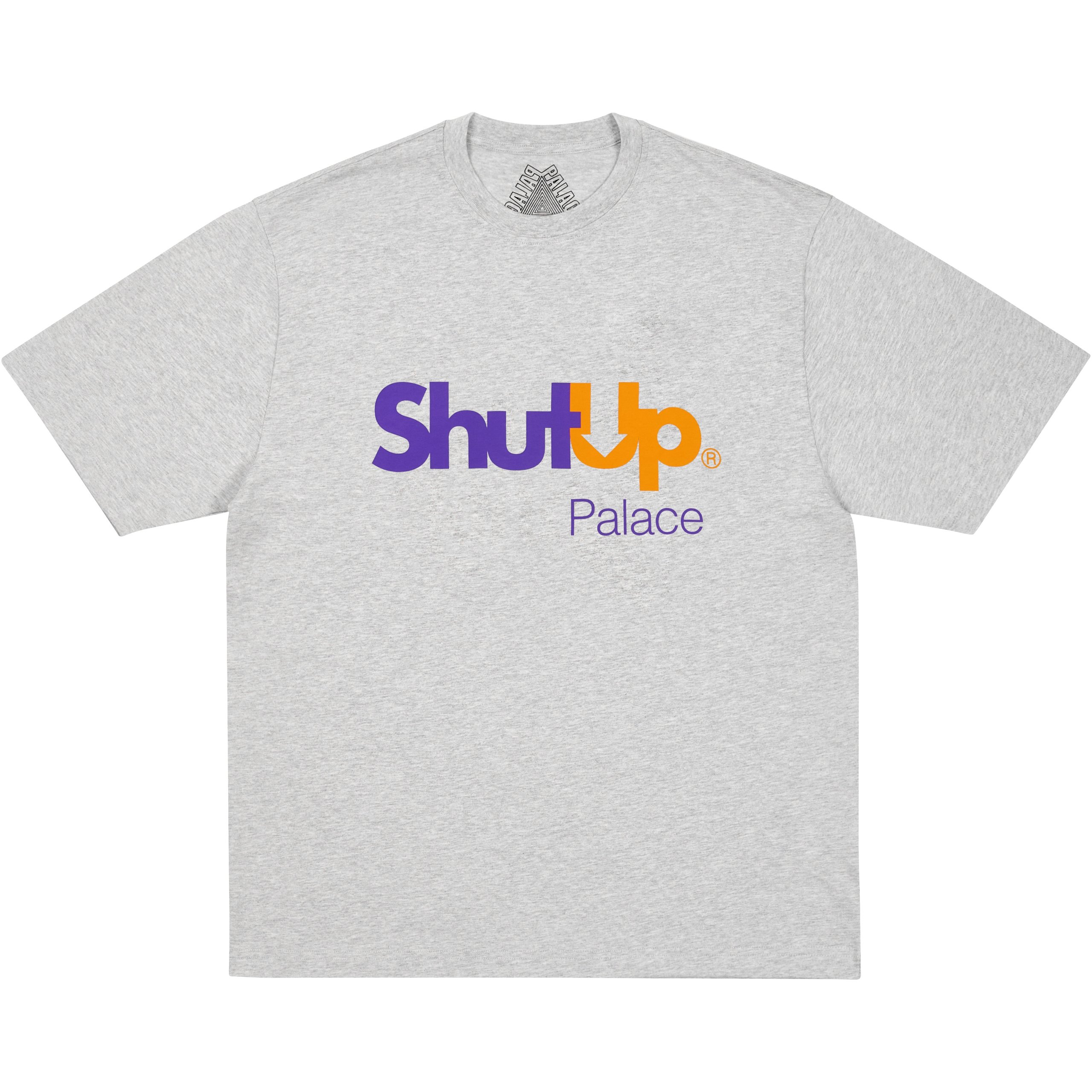 SHUT UP T-SHIRT GREY MARL