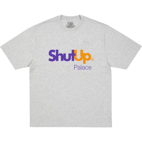 Palace SHUT UP T-SHIRT GREY MARL - €48.00