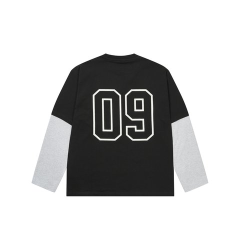 Palace SURPRISINGLY LONGSLEEVE BLACK / GREY MARL - Colorway