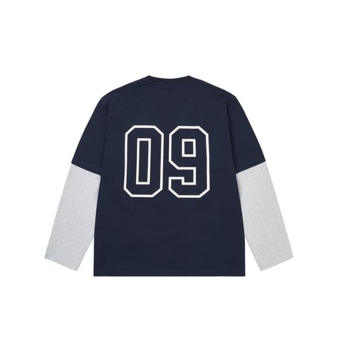 Palace SURPRISINGLY LONGSLEEVE NAVY / GREY MARL - Colorway