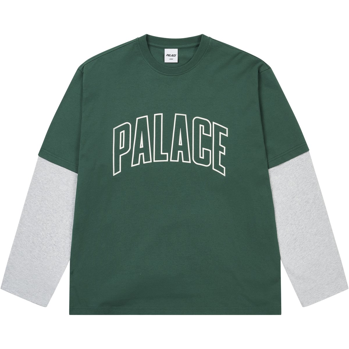 Palace SURPRISINGLY LONGSLEEVE RACEY GREEN / GREY MARL (Winter 2025) - €108.00