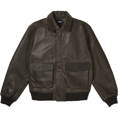 Palace SUSANOO LEATHER FLIGHT JACKET BROWN - €1088.00