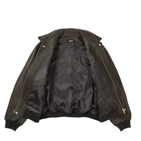 Palace SUSANOO LEATHER FLIGHT JACKET BROWN - Colorway