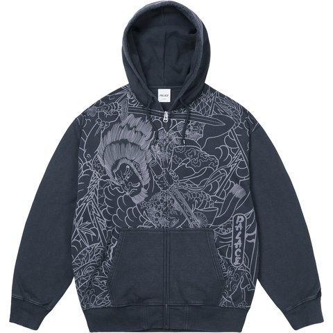Palace SUSANOO ZIP HOOD NAVY - $198.00