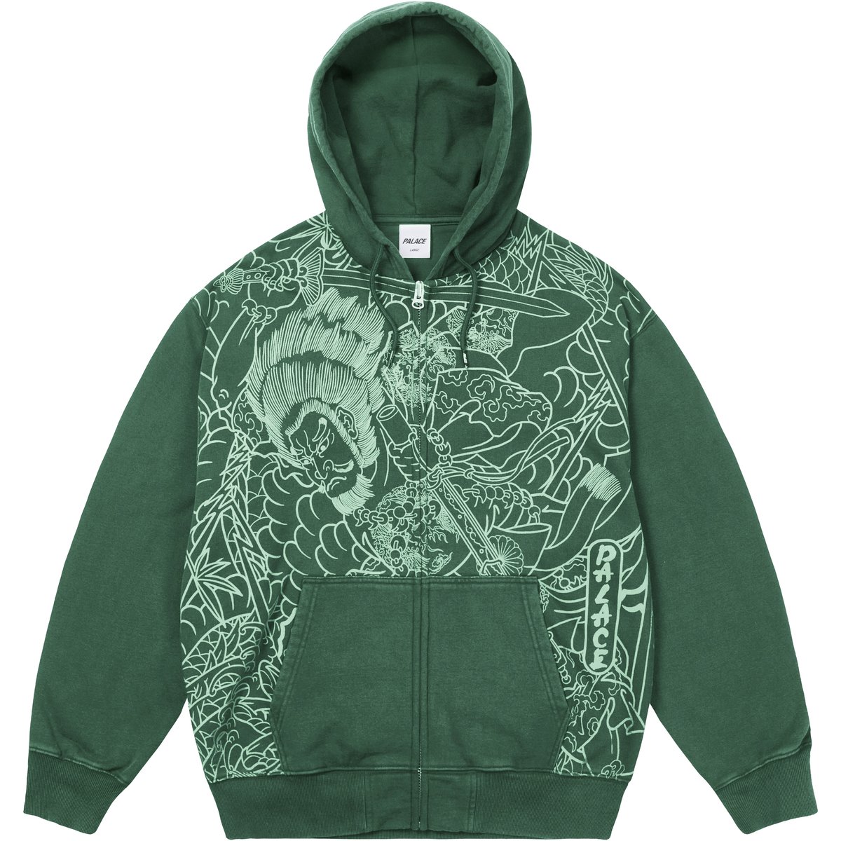 Palace SUSANOO ZIP HOOD RACEY GREEN (Winter 2025) - $198.00