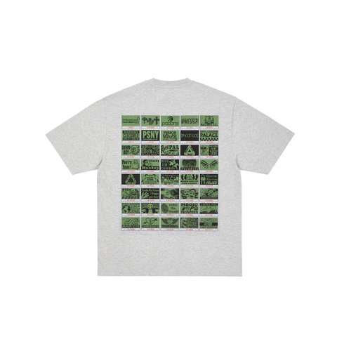 Palace TOP UP T-SHIRT GREY MARL - Colorway