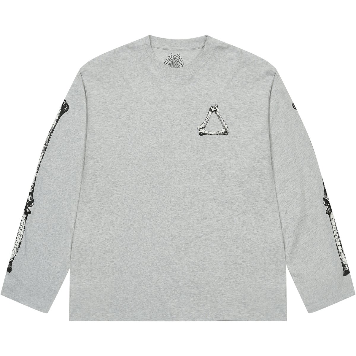 Palace TRI-BONE LONGSLEEVE GREY MARL (Winter 2025) - €58.00