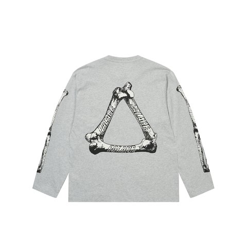 Palace TRI-BONE LONGSLEEVE GREY MARL - Colorway
