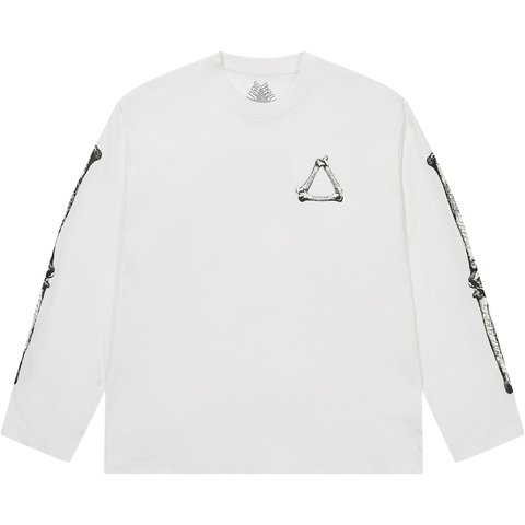 Palace TRI-BONE LONGSLEEVE WHITE - €58.00