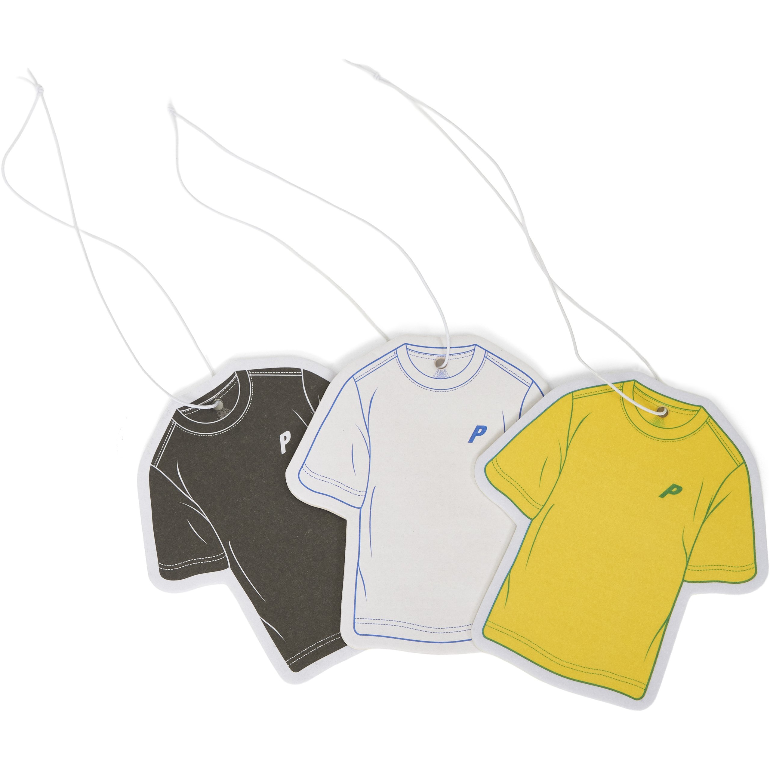 TRI T-SHIRT AIR FRESHENERS 3 PACK BLACK / WHITE / YELLOW