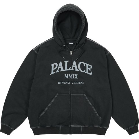 Palace TRIPLE STITCH VERITAS ZIP HOOD BLACK - €168.00