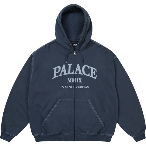 Palace TRIPLE STITCH VERITAS ZIP HOOD NAVY - €168.00
