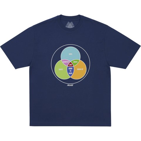 Palace ZEN DIAGRAM T-SHIRT NAVY - €48.00