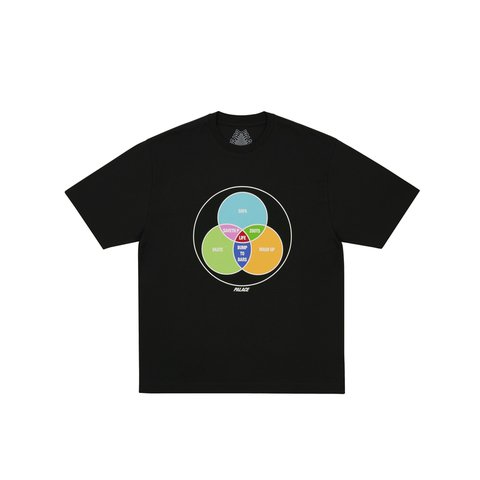 Palace ZEN DIAGRAM T-SHIRT BLACK - Colorway
