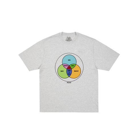 Palace ZEN DIAGRAM T-SHIRT GREY MARL - Colorway