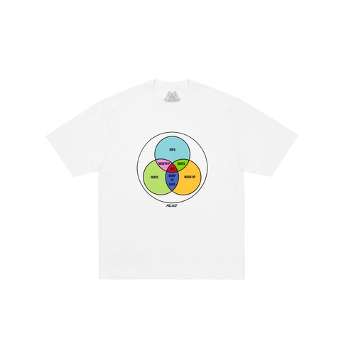 Palace ZEN DIAGRAM T-SHIRT WHITE - Colorway