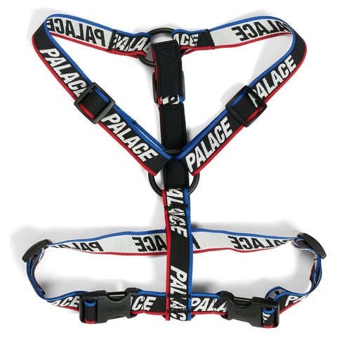 Palace BASICALLY A DOG HARNESS BLACK / MULTI - Style 6