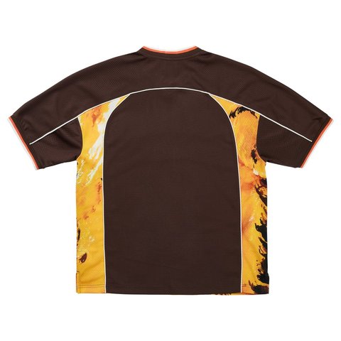 Palace JUDGE DREDD FLAMES MESH JERSEY BROWN - Style 5