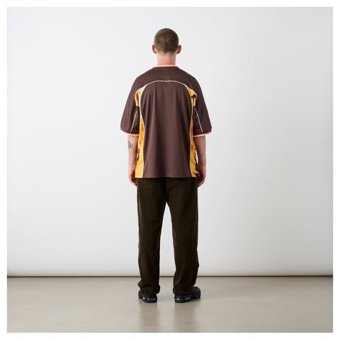 Palace JUDGE DREDD FLAMES MESH JERSEY BROWN - Style 5