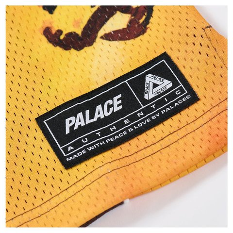 Palace JUDGE DREDD FLAMES MESH JERSEY BROWN - Style 5