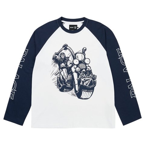 Palace JUDGE DREDD LAWMASTER LONGSLEEVE WHITE - Style 2