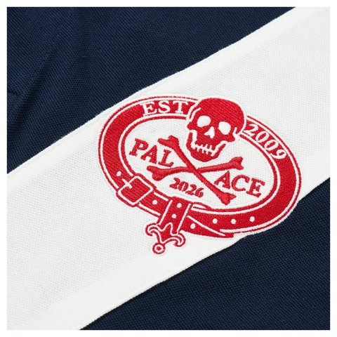 Palace SKULL CREST POLO NAVY - Style 5