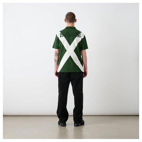 Palace SKULL CREST POLO RACEY GREEN - Style 5