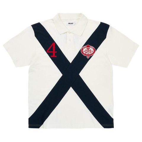 Palace SKULL CREST POLO WHITE - Style 5