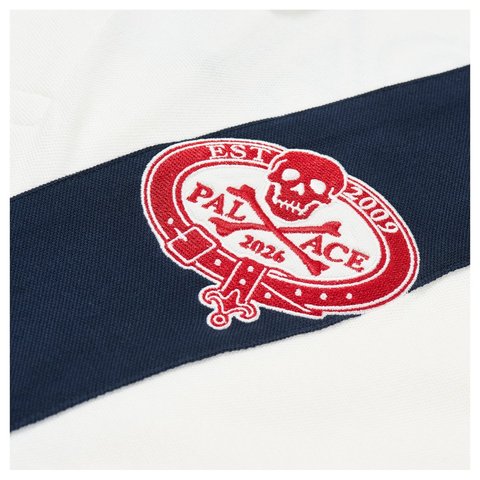 Palace SKULL CREST POLO WHITE - Style 5