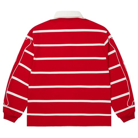 Palace SKULL CREST RUGBY RACEY RED - Style 5