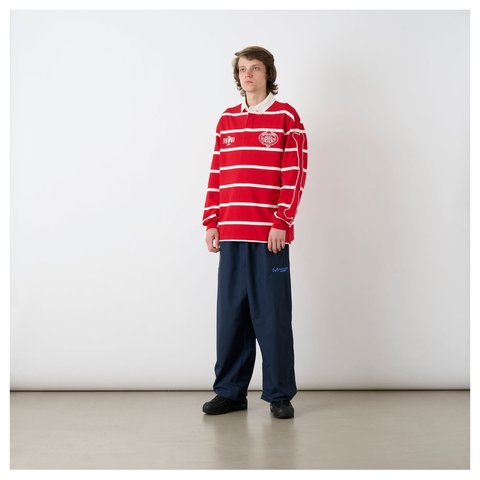 Palace SKULL CREST RUGBY RACEY RED - Style 5