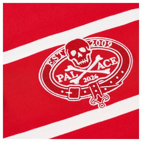 Palace SKULL CREST RUGBY RACEY RED - Style 5