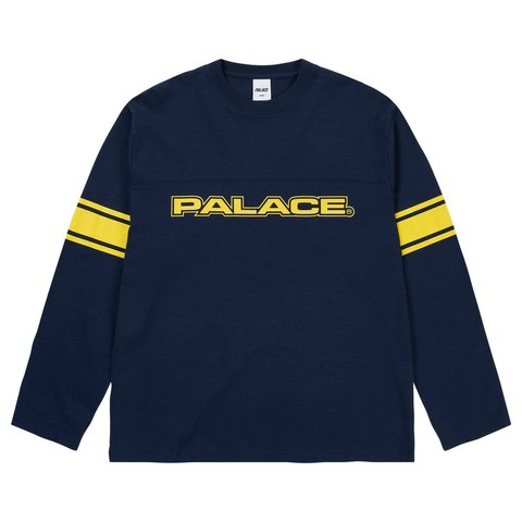 Palace TOUCHDOWN LONGSLEEVE NAVY - Style 4