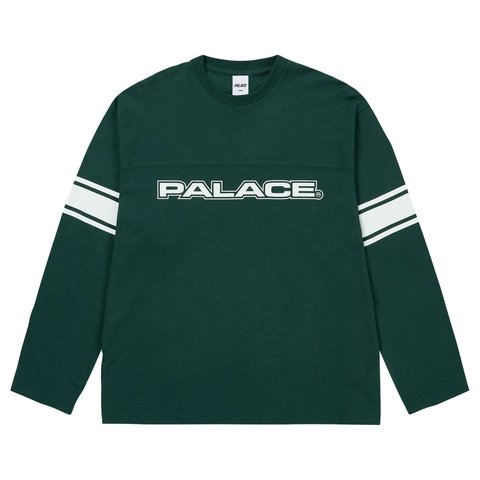 Palace TOUCHDOWN LONGSLEEVE RACEY GREEN - Style 4