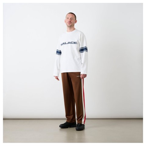 Palace TOUCHDOWN LONGSLEEVE WHITE - Style 4