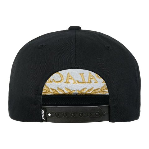 Palace LAUREL P FRAME 5-PANEL SNAPBACK BLACK - Style 3