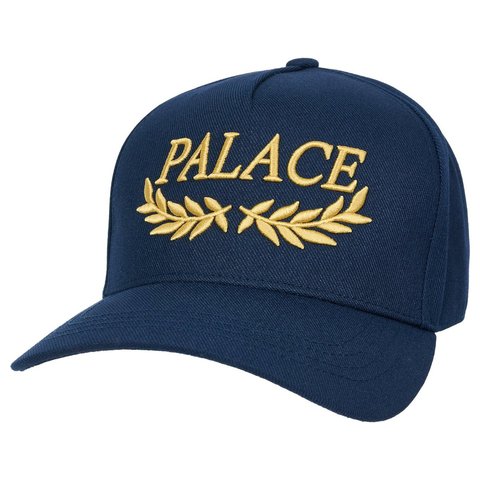 Palace LAUREL P FRAME 5-PANEL SNAPBACK NAVY - Style 3