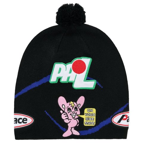 Palace ON YA BIKE NEIN CUFF BEANIE BLACK - Style 4