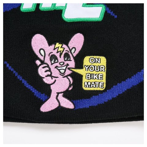 Palace ON YA BIKE NEIN CUFF BEANIE BLACK - Style 4